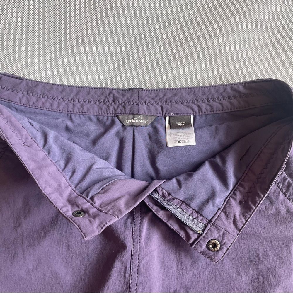 Eddie Bauer Purple Nylon Outdoor Sporty Hiking Skorts Women’s Size 6 - Picture 6 of 7